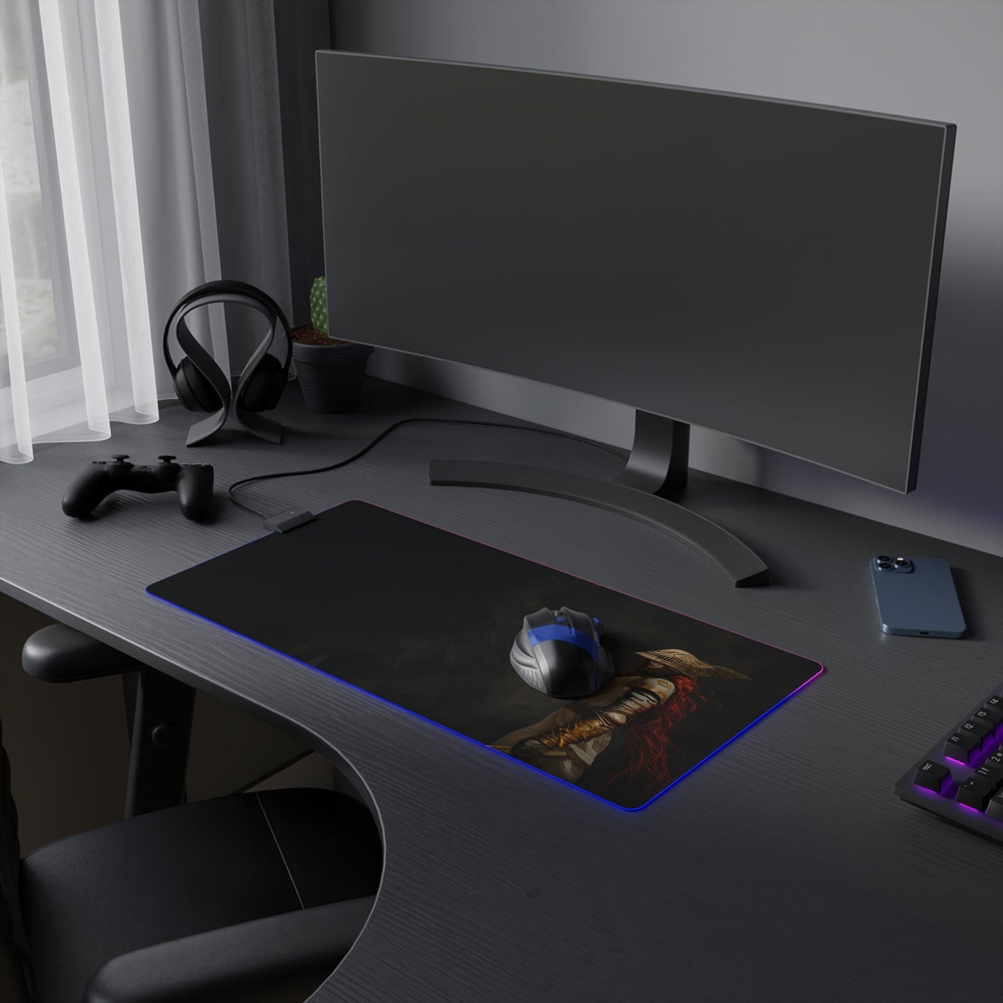 Elden Ring Malenia LED Gaming Mouse Pad