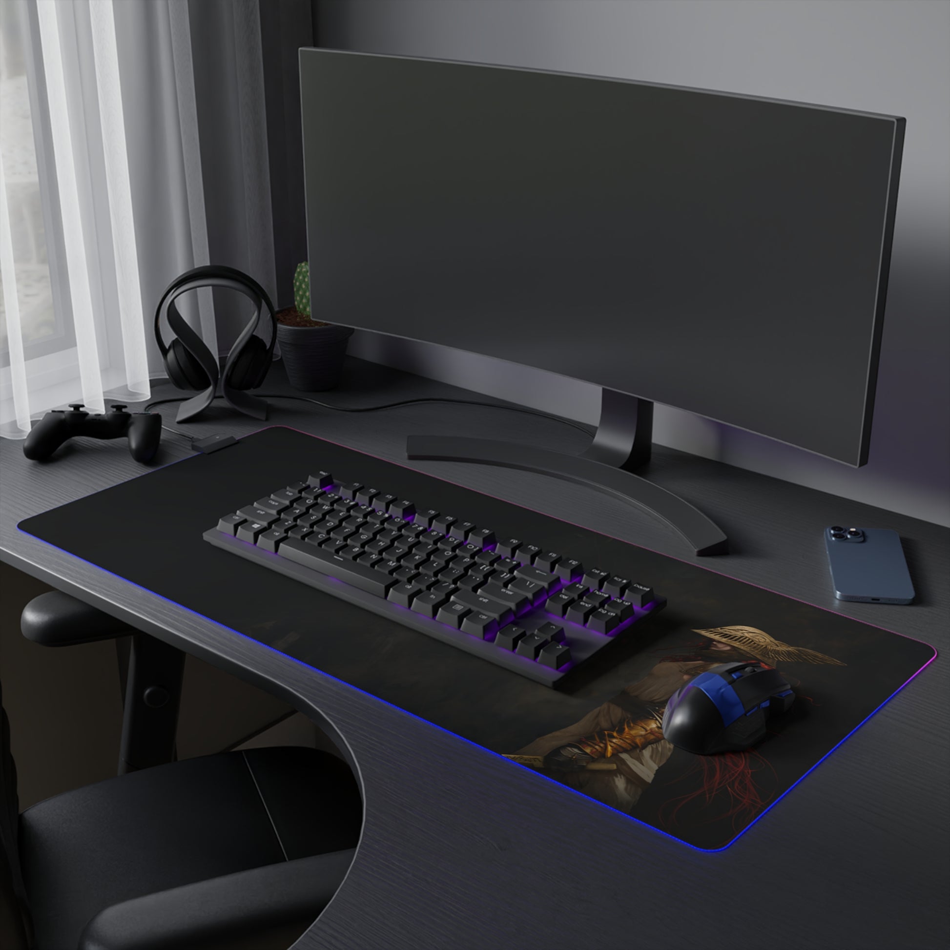 Elden Ring Malenia LED Gamin Mouse Pad